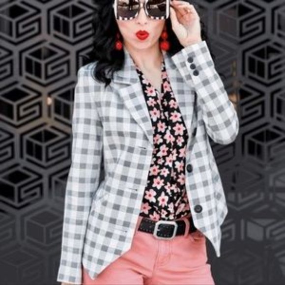 Boden Jackets & Blazers - Cabi 5292 plaid blazer